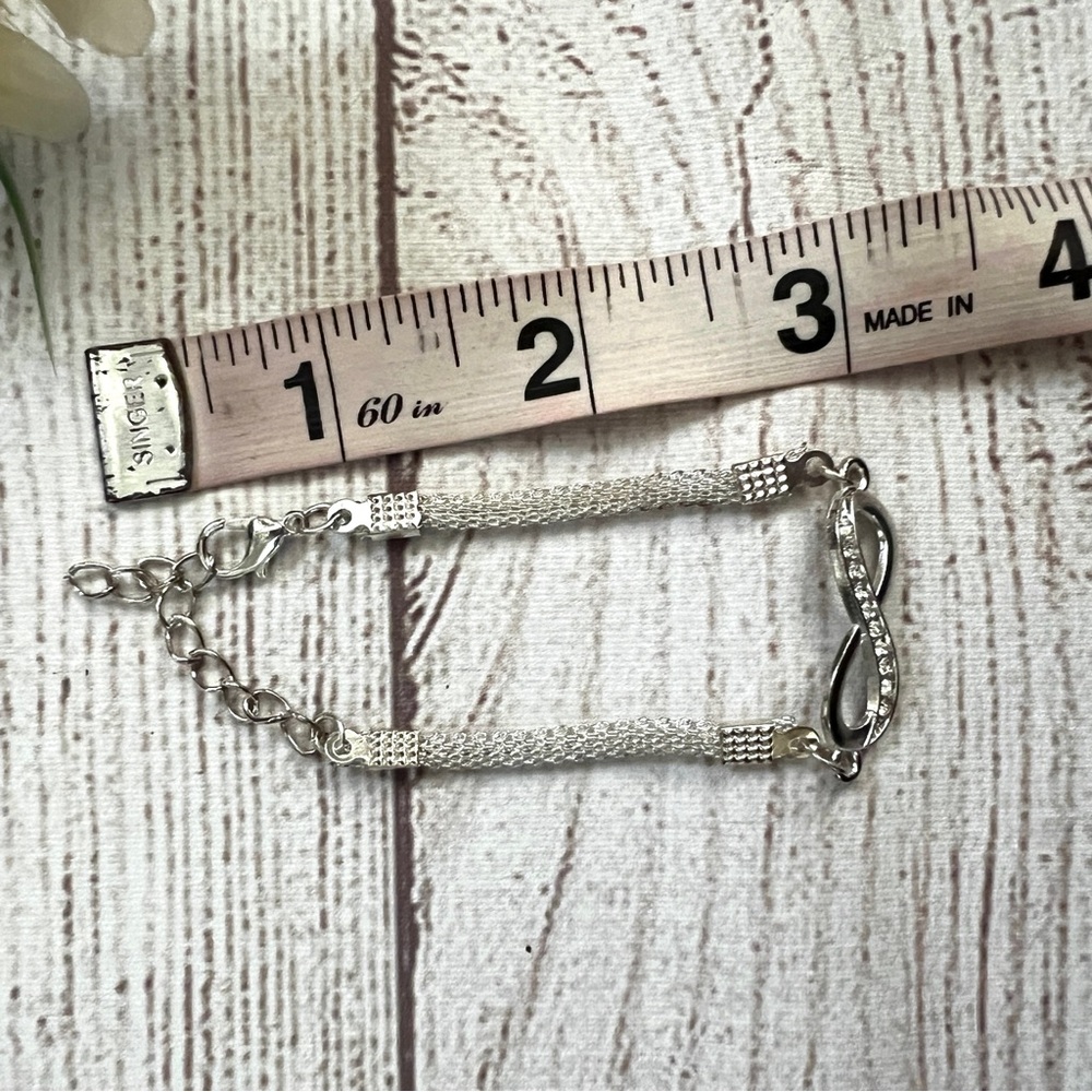 Infinity Rhinestone Bracelet - Picture 5 of 8